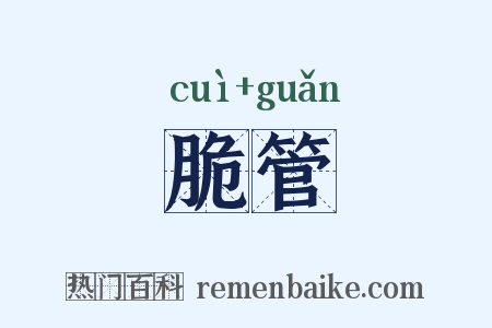 脆管是什么意思的图片
